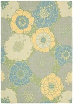 Nourison 11193 Home &amp; Garden Area Rug Collection Green 7 ft 9 in. x 10 ft 10 in. - £150.20 GBP