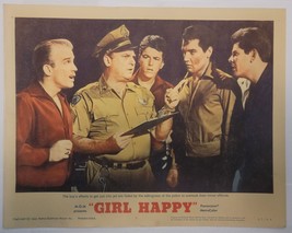 Vintage 1965 MGM 14&quot;x11&quot; Movie Poster &quot;Girl Happy&quot;, Elvis , police, jail - $17.41