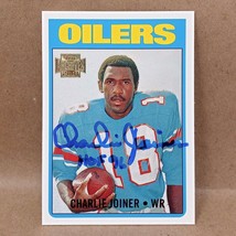 2001 Topps Archives Charlie Joiner Chargers Oilers Signed Auto Hof - £6.99 GBP