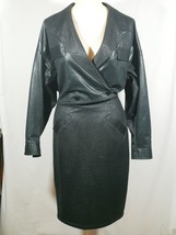 Vintage Skirt Jacket Set Black Moda International Retro Sz 5/7 - £39.95 GBP
