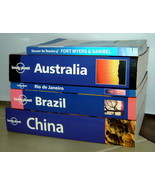 Lot (5) LONELY PLANET Travel Guides/Books - RIO, BRAZIL, CHINA, AUSTRALIA - £15.58 GBP