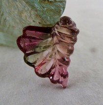 Natural Multi Colour Tourmaline Carved 11.62 Ct Loose Gemstone For Ring Pendant - £207.76 GBP