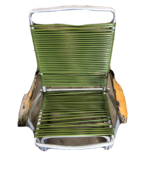 Retro Telescope Folding Furniture Aluminum &amp; Vinyl Green Rocking Lawn Chair - €25,86 EUR