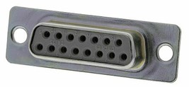 5 pcs D-sub connector soldier in 15 way straight panel mount - £4.49 GBP