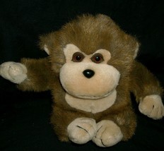 8&quot; Vintage Superior Toy Novelty Brown Tan Monkey Ape Chimp Stuffed Animal Plush - £18.98 GBP