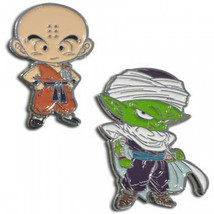 Dragon Ball Super Krillin &amp; Piccolo Enamel Pins 2-Pack Multi-Color - £12.54 GBP