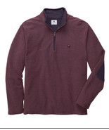 Large Southern Proper Nelson pullover Mens, 1/4 zip Burgundy Embroidered... - £12.41 GBP