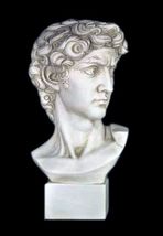 David bust by Michelangelo 17" Museum Sculpture Replica Reproduction - $157.41