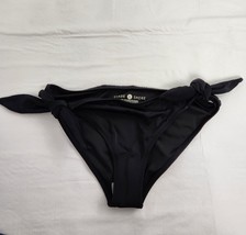 Bikini Bottoms Black Tie Sides Women&#39;s Small - $10.89