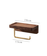 Black walnut/beech Nordic style paper roll holder - $1,110.00 MXN+