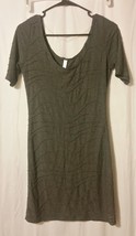 Xhilaration - Short Sleeved Gray Textured Dress Junior Size M      B14/ - £6.13 GBP