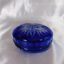 Blue Cut to Clear Glass Trinket Dish # 22455 - $26.68