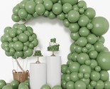 129Pcs Sage Green Balloons Latex Balloons Different Sizes 18 12 10 5 Inc... - £22.34 GBP