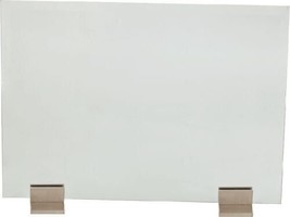 Pair of Glass Screen Bases, Satin Nickel - £139.55 GBP
