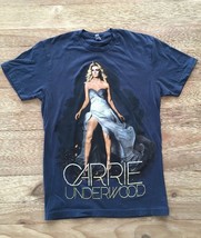 Women’s CARRIE UNDERWOOD  Small  BLOWN AWAY TOUR Blue Gray Short Sleeve ... - $10.64