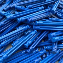 10 Knex Bright Blue Rods 2-1/4&quot; Standard K&#39;nex Replacement Parts Lot - $1.97