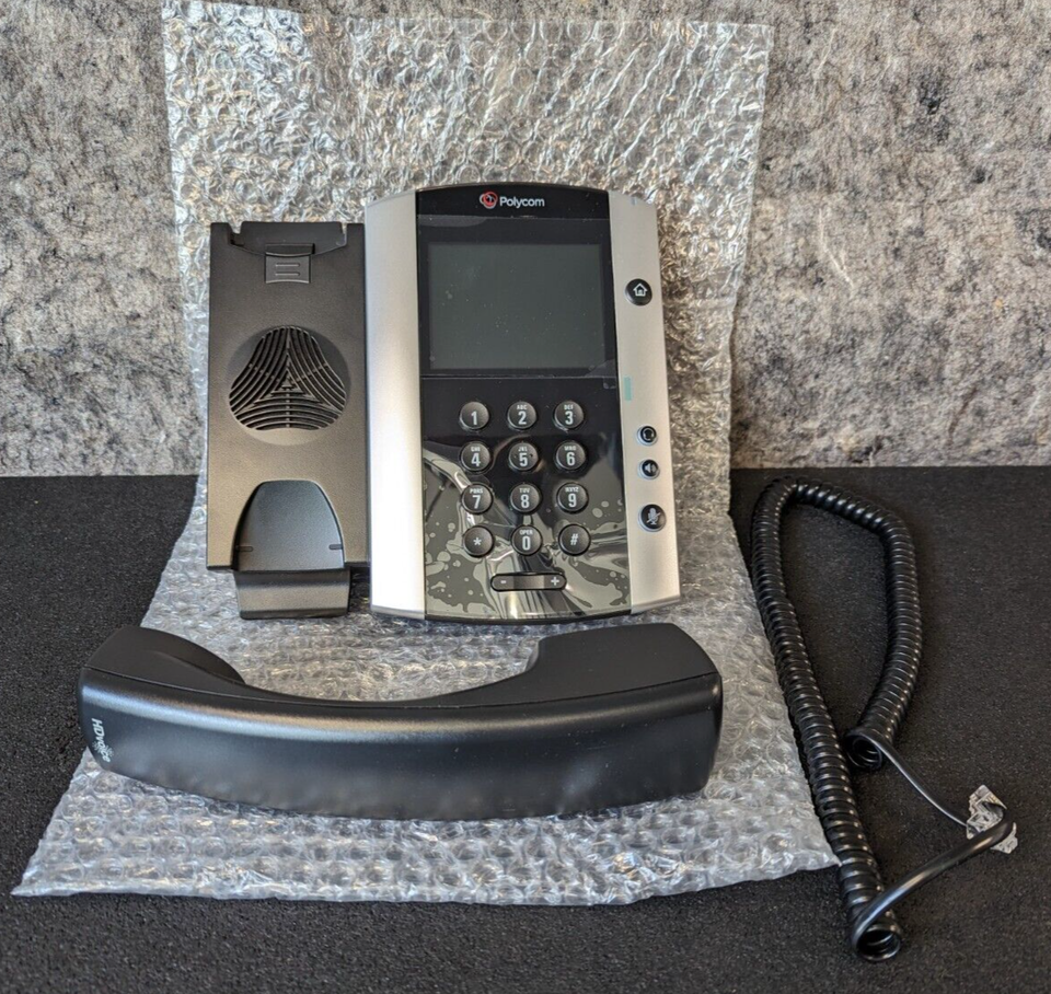 Polycom VVX 500 VoIP Phone 2201-44500-001 base handset business phone (1A) - $19.99