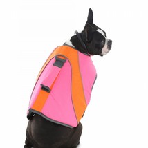 Good2Go Neon Pink &amp; Orange Dog Flotation Vest, X-Small - $28.70