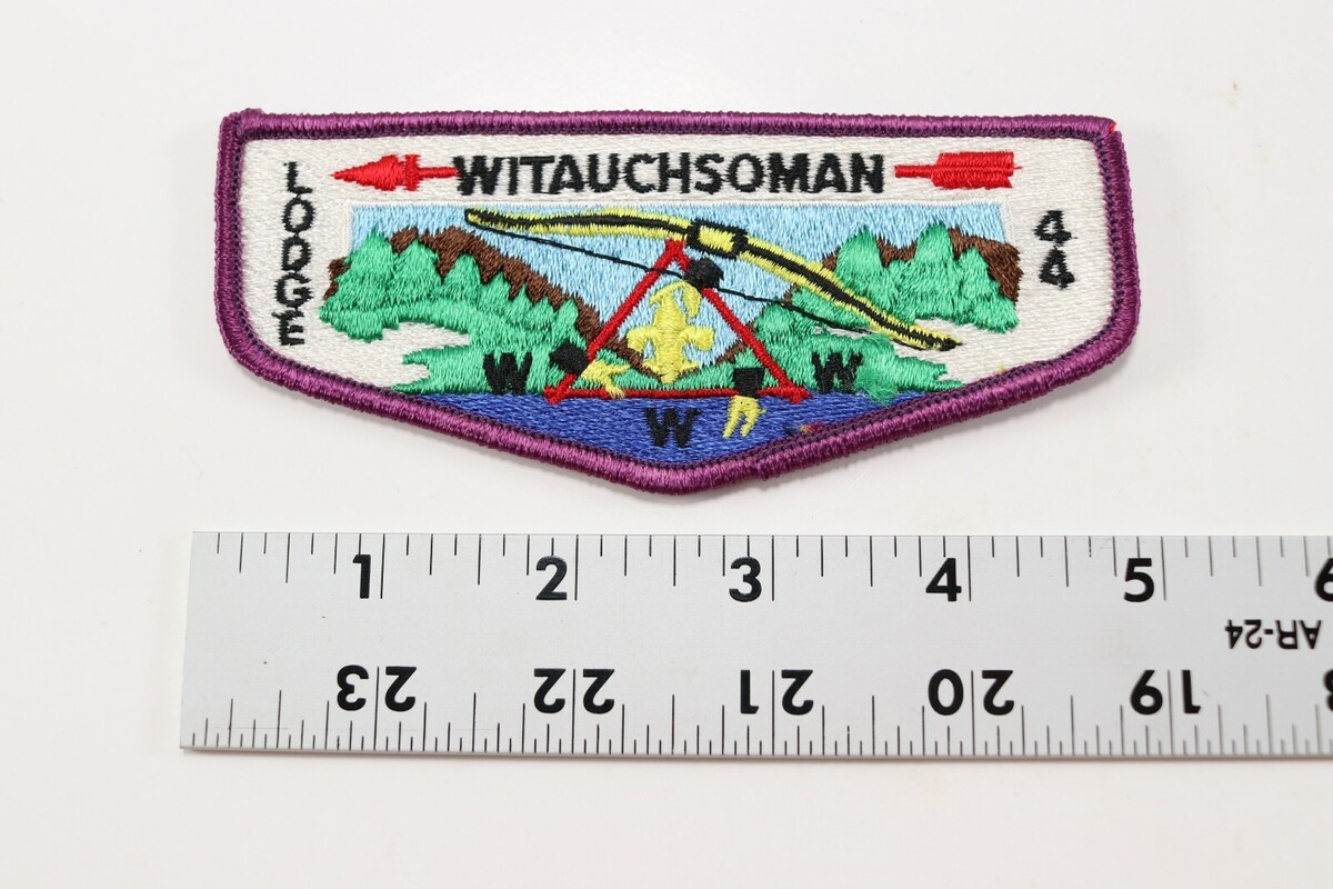 Vintage Witauchsoman Lodge 44 OA Order Arrow WWW Boy Scouts America Flap Patch Item image 4