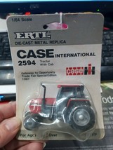 Ertl Case IH International 2594 Tractor with Cab 1/64 Toy 1987 Farm Show Edition - £16.77 GBP