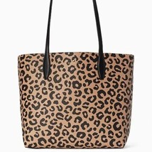 NWB Kate Spade Arch Leopard Leather Tote Pouch Animal Cheetah K8466 Dust... - £146.20 GBP