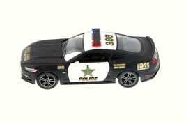 5&quot; 2015 Ford Mustang GT Police, Black 1:38 Scale Doors Open Rubber Tires  - $223.48 MXN