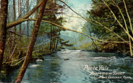 New Canaan Connecticut Postcard Rippowam River Peace Vale Vintage - £6.92 GBP