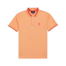 Psycho Bunny Mens 6XLT Big Tall Shaw Polo Shirt Sunset Sky Orange Pima Cotton - £58.39 GBP