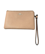 Coach Leather Wristlet Pouch Faded Blush Peach Color Pebble Leather w/Strap - $697.07 MXN