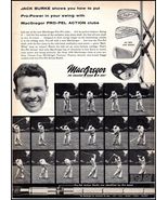 1950s MacGregor Pro-Pel Action Golf Clubs PRINT AD Golfer Jack Burke BX2 - $9.35 CAD