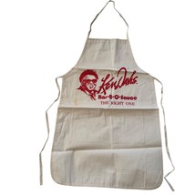 Vintage Ken Davis Bar-B-Q Sauce Apron Augusta Sportswear 100% Cotton USA - $21.59