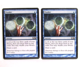 2 Ponder Sorcery Magic 2012 M12 NM Blue Common Magic the Gathering MTG Cards - £3.52 GBP