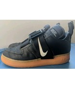  2018 NIKE AIR FORCE 1 UTILITY BLACK GUM SZ 8.5 AO1531 002 SNEAKERS U - $97.20 CAD