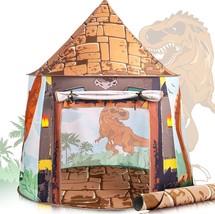 SULIFEEL Kids Foldable Pop Up Play Tent with Mat Dinosaur Playhouse Indo... - $35.63