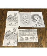 Vintage blank note cards Ann Adams mouth drawn art prints birds flowers ... - €16,88 EUR