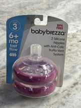 Baby Brezza Stage 3 6+ Months Fast  Flow Silicone Nipples BPA Free New - £47.38 GBP