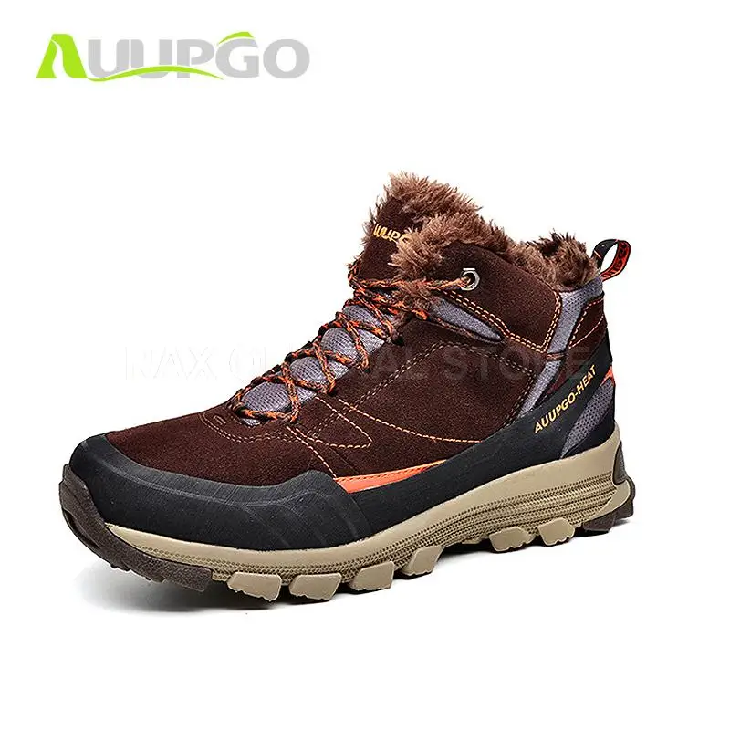 Waterproof Hi Shoes For Men Winter Outdoor   Hi Boots  Thermal Fleece Snow Boot  - £247.03 GBP