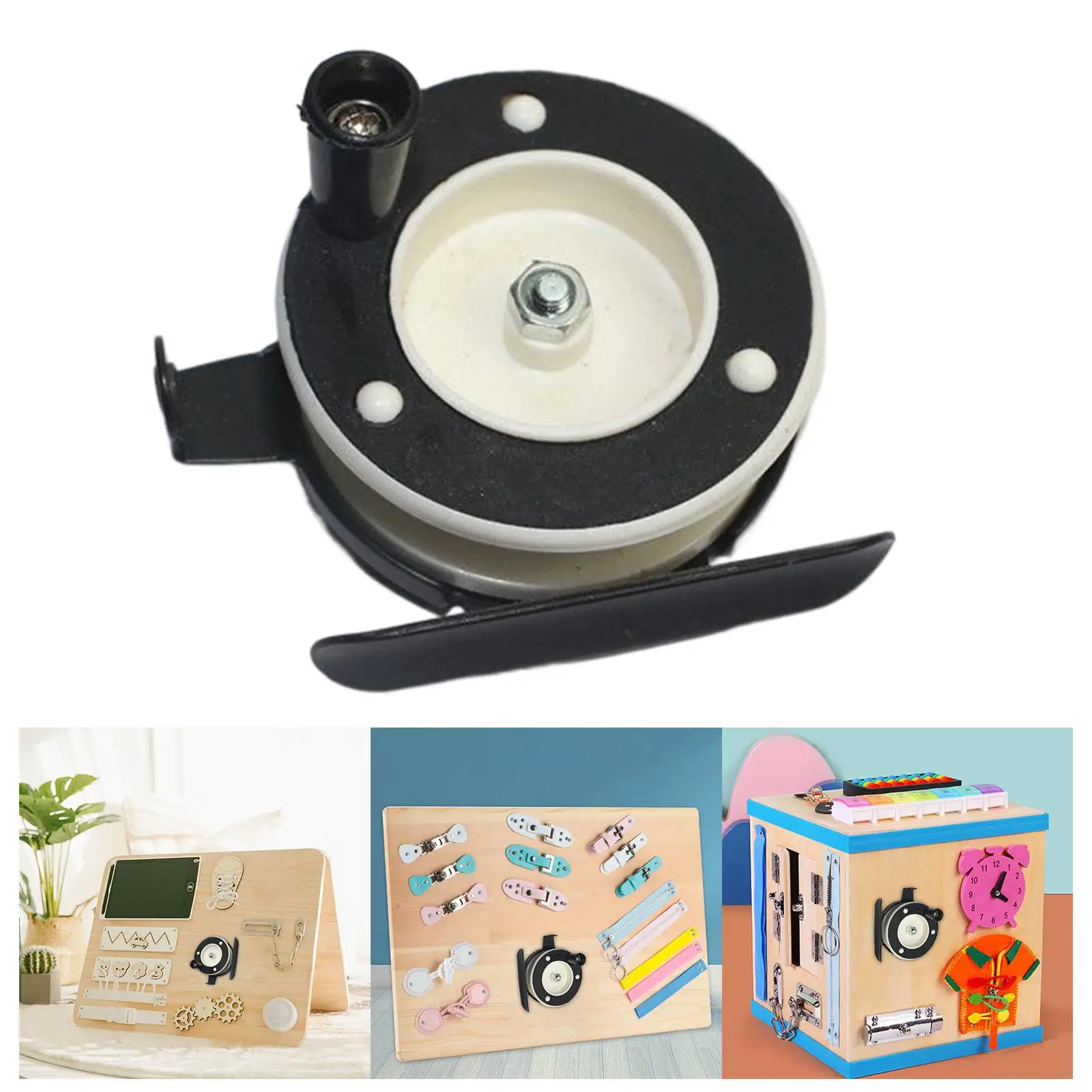 Montessori Toy Child Busy Board DIY Parts Fishing Reel,Fine Motor Skill Toddlers - £8.65 GBP