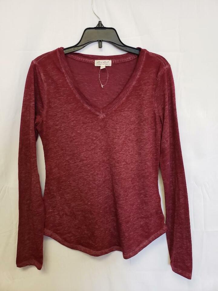 Ultra Flirt Juniors Top Maroon Size Small - $7.41