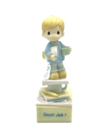 Precious Moments 2000 Great Job Little Boy Trinket Box Figurine - €25,49 EUR