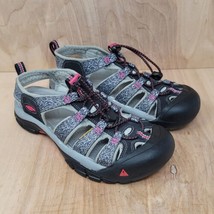 KEEN NEWPORT Women’s Sandal Sz 6.5 Black Red Waterproof H2 1016288  - £29.13 GBP