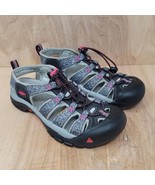 KEEN NEWPORT Women’s Sandal Sz 6.5 Black Red Waterproof H2 1016288  - £29.21 GBP