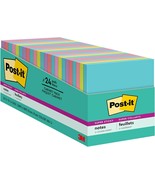 Post-It Super Sticky Notes, 3X3 In., 24 Pads, 2X The Sticking Power,, Cp). - £29.08 GBP