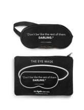 Don&#39;t be like the rest of them eye mask &amp; pouch 100% Cotton Black LATC - £12.65 GBP