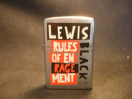 RARE 2007 Zippo Lighter Lewis Black Rules Of Enragement Bradford PA USA - £55.91 GBP