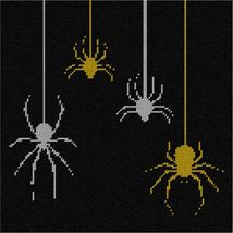 Pepita Needlepoint kit: Metallic Spiders, 10&quot; x 10&quot; - £64.37 GBP+