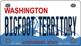 Bigfoot Territory Washington Novelty Mini Metal License Plate Tag - £11.72 GBP