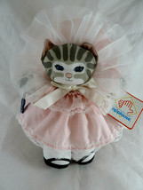 Vintage Applause Dolly Cat by Dustyn Shear 1988  Blue Eyes Mint with Tag 8&quot; - $16.82