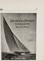 1929 Print Ad Cousens &amp; Pratt Sailmakers Bar Harbor Zara Boston,Massachusetts - £7.80 GBP