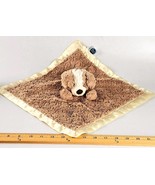 Mary Meyer Puppy Dog Lovey Plush Blanket Beige Satin Trim Baby Security ... - $184.34 MXN